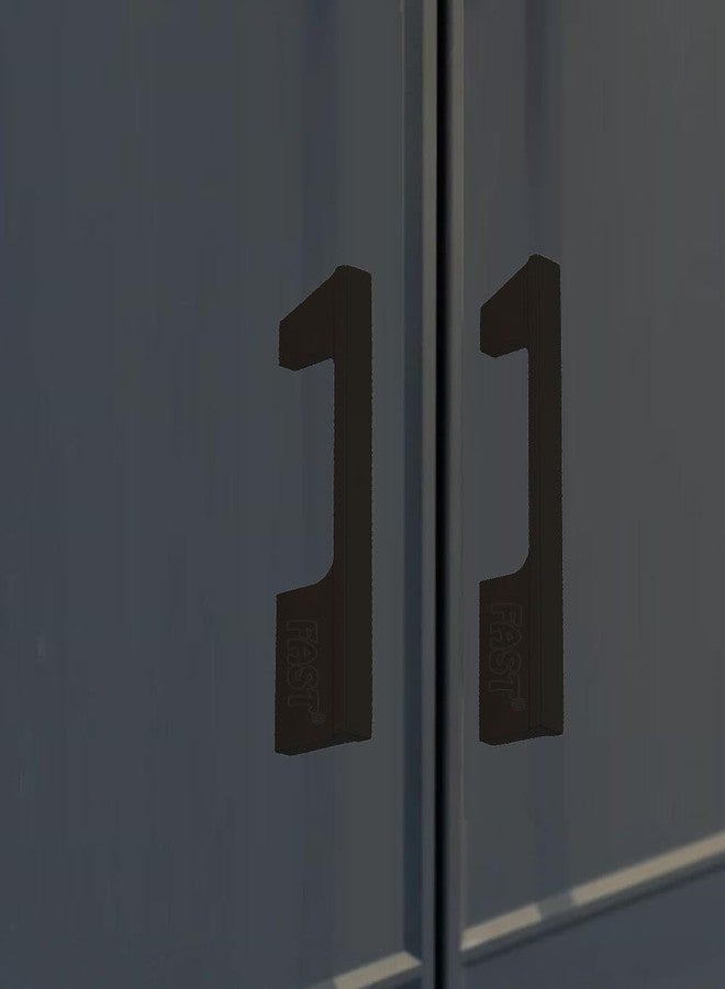 FAST CP501A Long Black Cabinet Pull Handles and Wardrobe Door Handle 2pcs (6 Inches) - Image 3